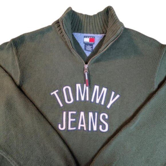 Tommy Hilfiger Women's Sweater in Olive Color - Picture 8 of 9